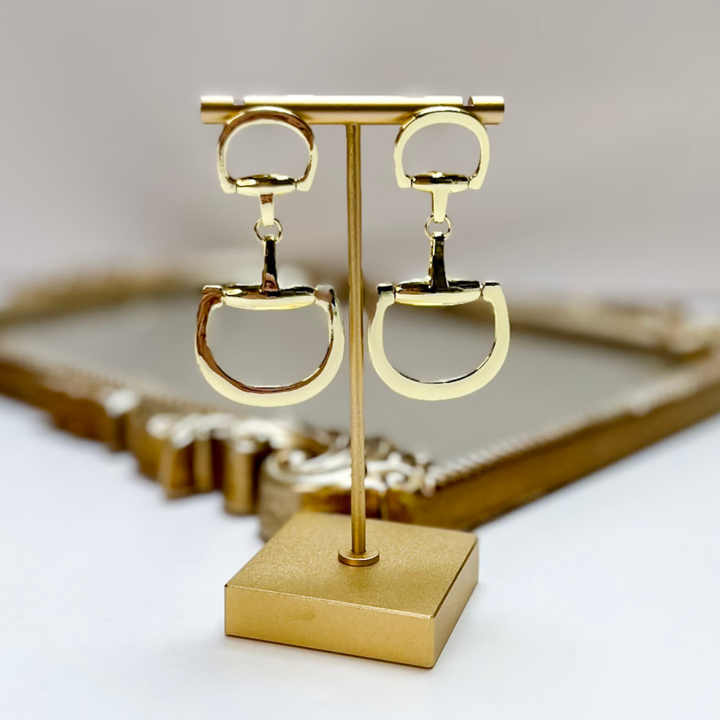 Treasure Jewels | Horse bit Dangle Earrings in Gold