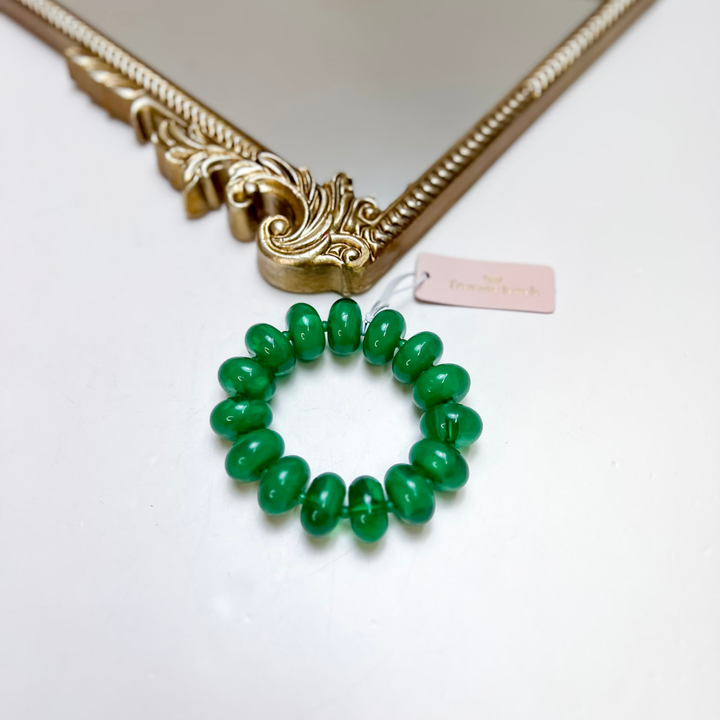 Treasure Jewels | Sugar Beads Stretch Bracelet in Green
