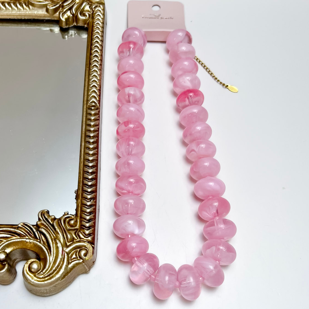 Treasure Jewels | Sugar Beads Necklace in Light Pink