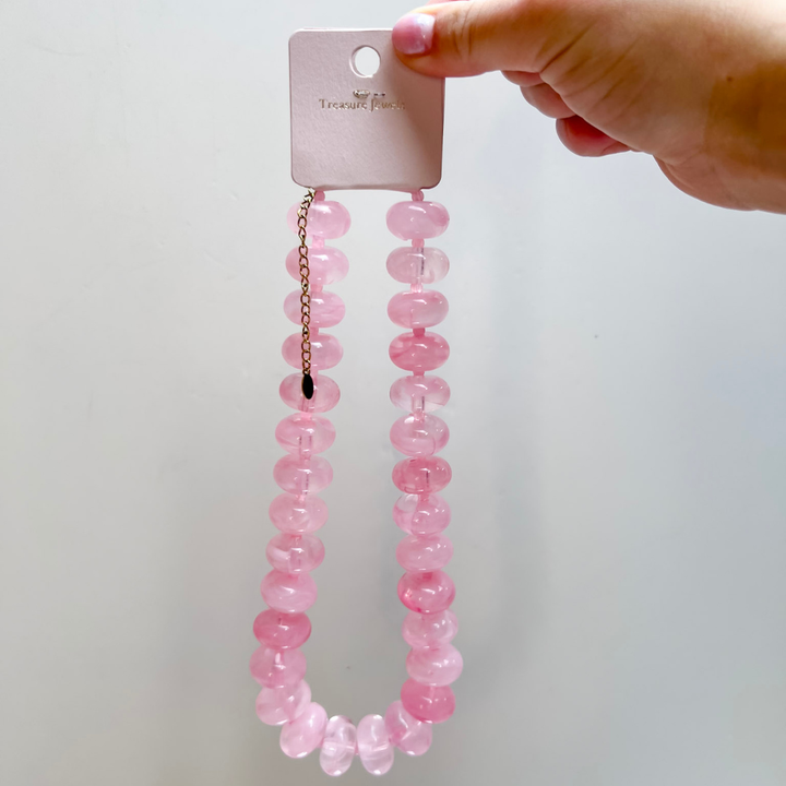 Treasure Jewels | Sugar Beads Necklace in Light Pink
