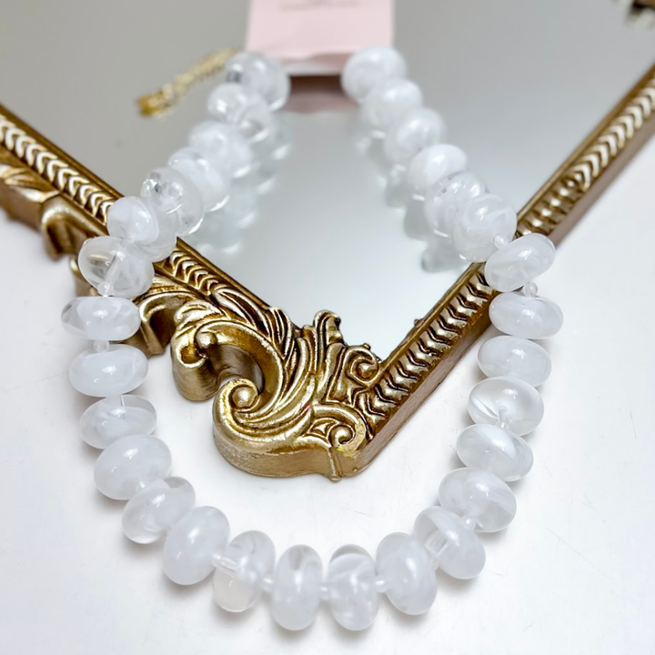 Treasure Jewels | Sugar Beads Necklace in White