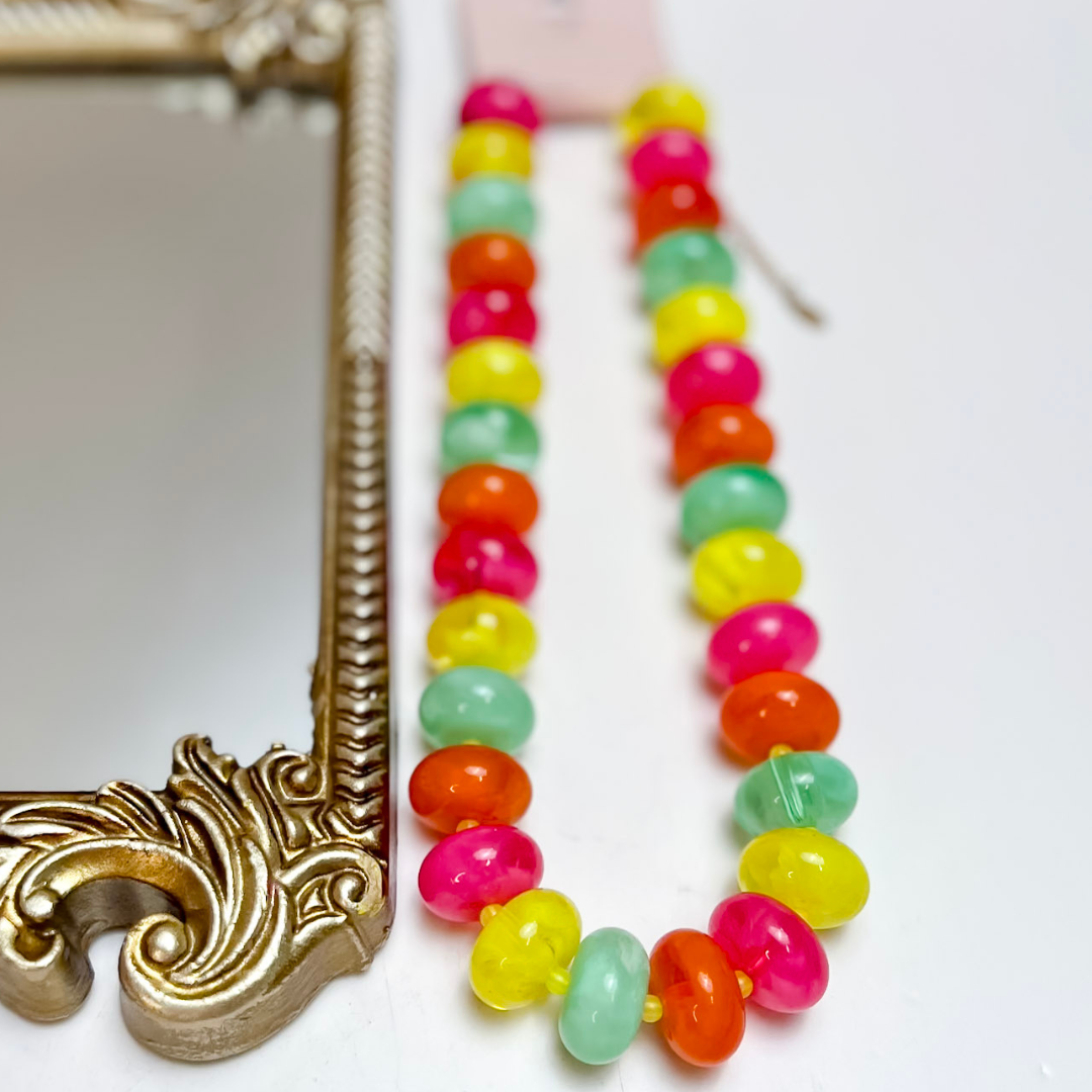 Treasure Jewels | Sugar Beads Necklace in Bright Multicolor