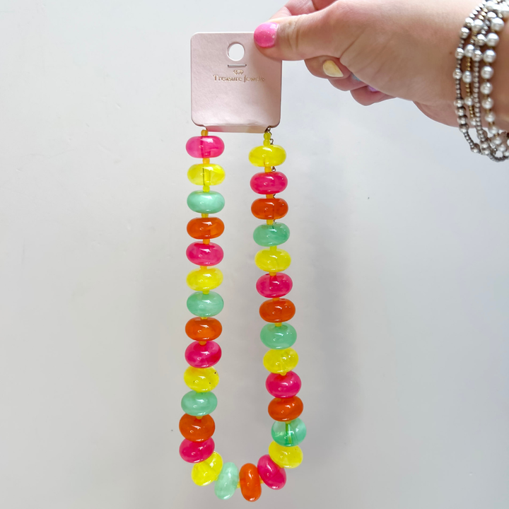 Treasure Jewels | Sugar Beads Necklace in Bright Multicolor