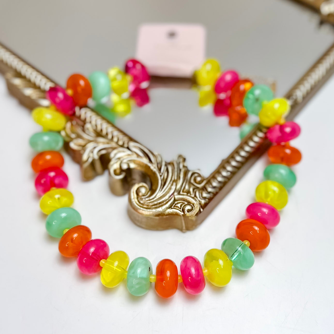 Treasure Jewels | Sugar Beads Necklace in Bright Multicolor