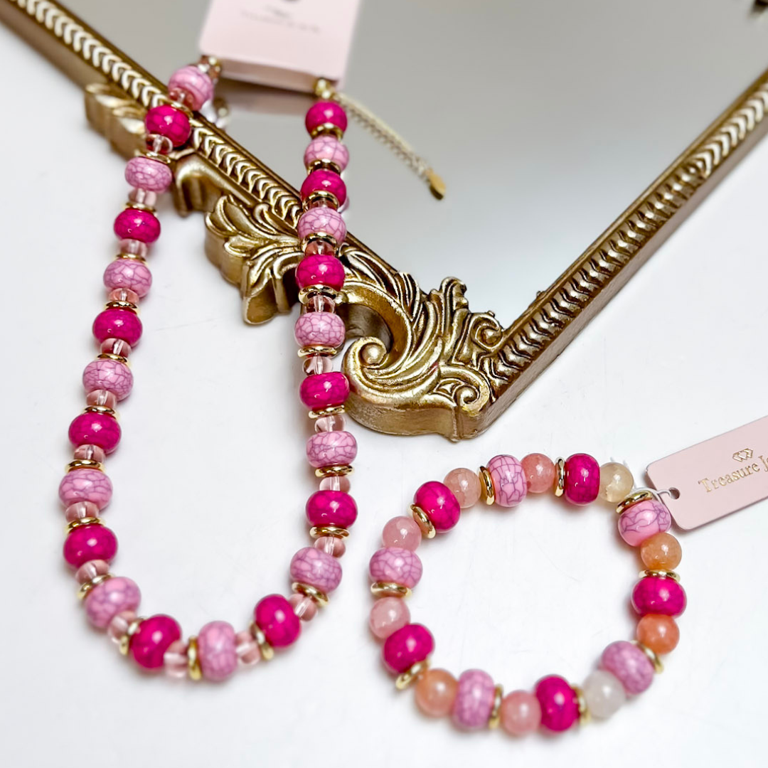 Treasure Jewels | Sweet Pop Beaded Bracelet in Pink