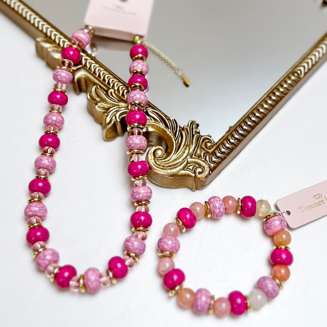 Treasure Jewels | Sweet Pop Beaded Necklace in Pink