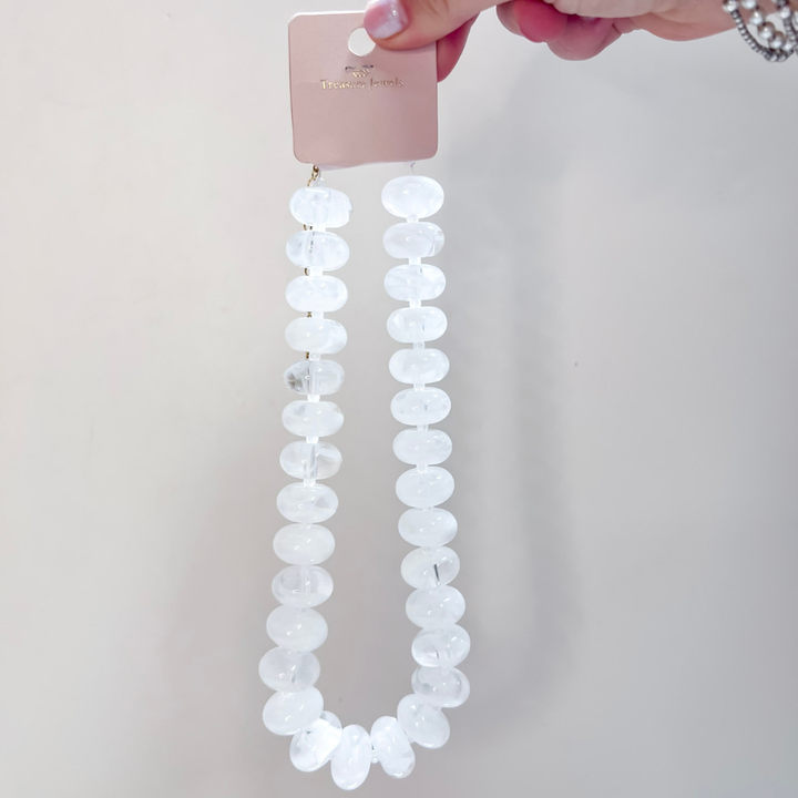 Treasure Jewels | Sugar Beads Necklace in White