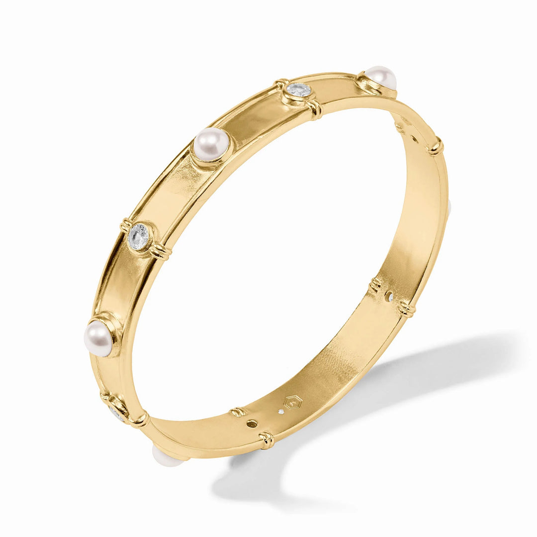Julie Vos | Tribeca Bangle Pearl in Gold
