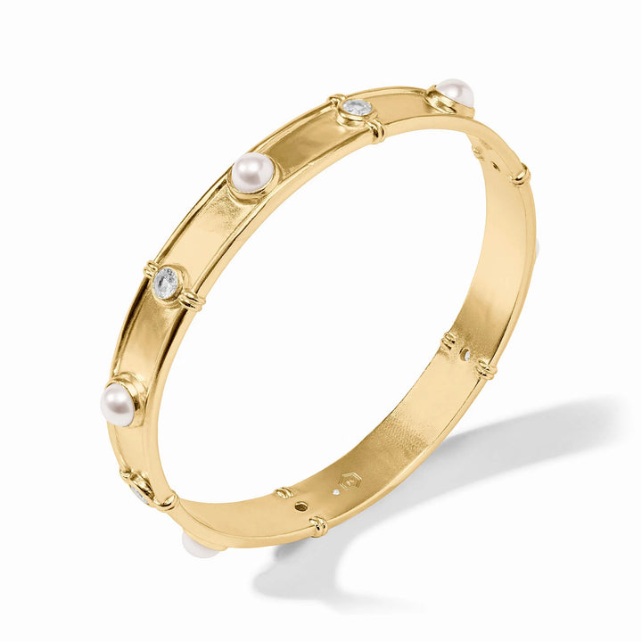 Julie Vos | Tribeca Bangle Pearl in Gold