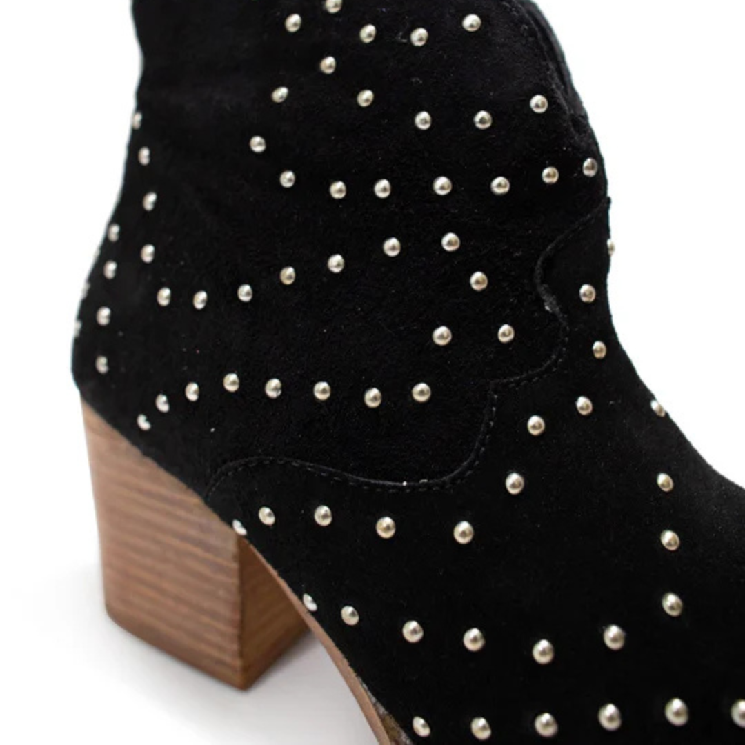 Online Exclusive | Twilight Studded Heeled Ankle Boot in Black