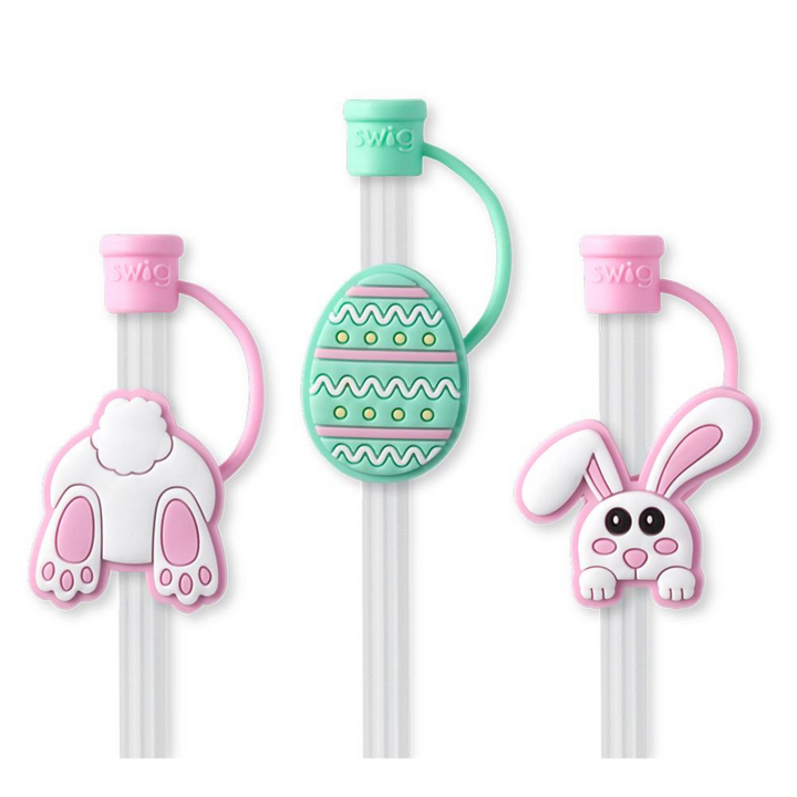 Swig | Bunny Trail Straw Topper Set