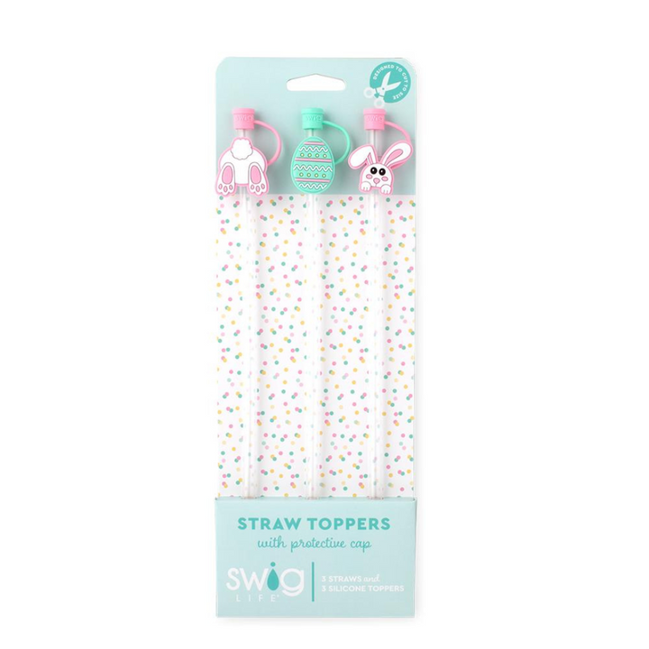 Swig | Bunny Trail Straw Topper Set