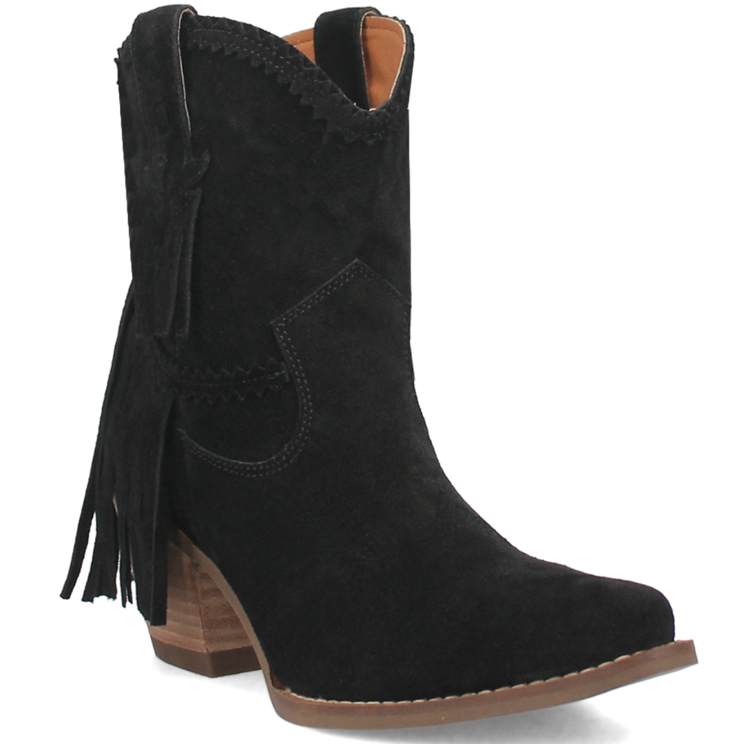 Online Exclusive | Dingo | Fandango Leather Bootie in Black **PREORDER