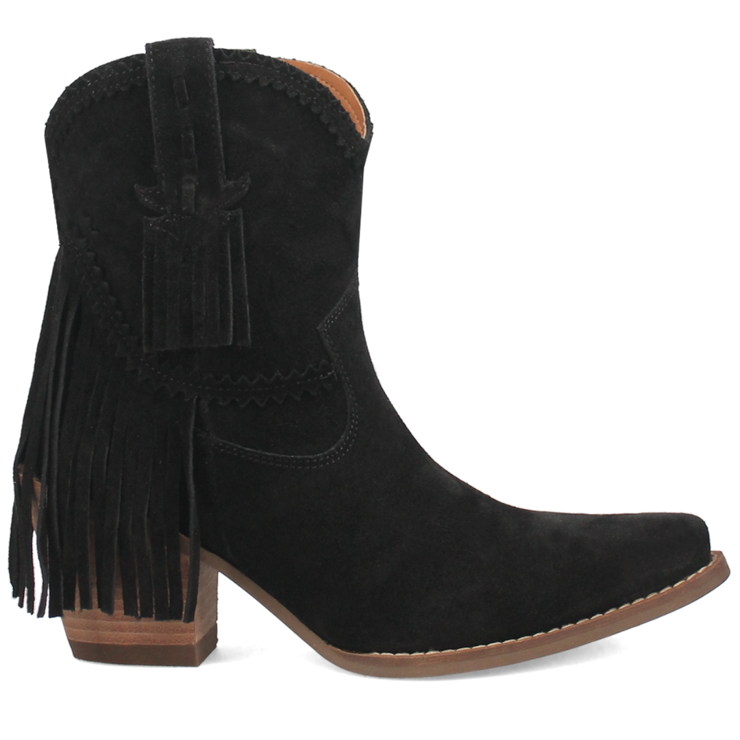 Online Exclusive | Dingo | Fandango Leather Bootie in Black **PREORDER