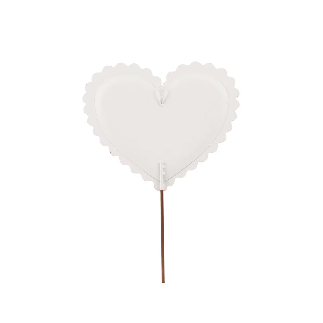 The Round Top Collection | Ric Rac "Love" Conversation Heart Garden Stake in Pink