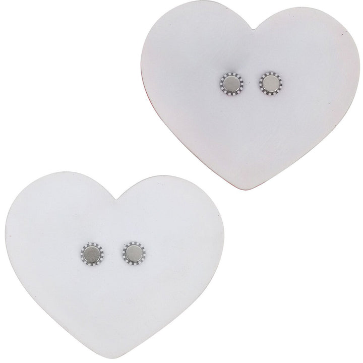 The Round Top Collection | Hearts with Bow Lattice Heart Magnet in Pink
