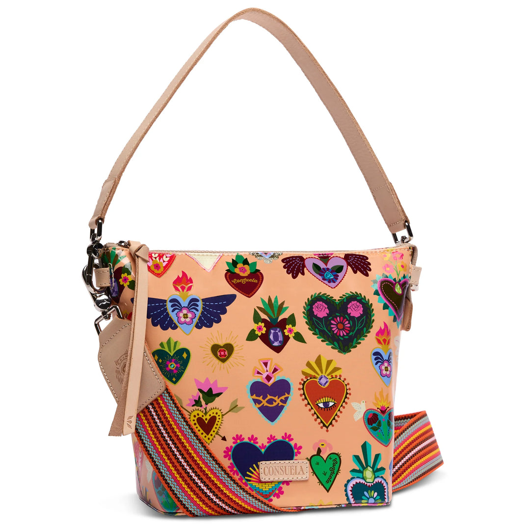 Consuela | Peach Wedge Bag