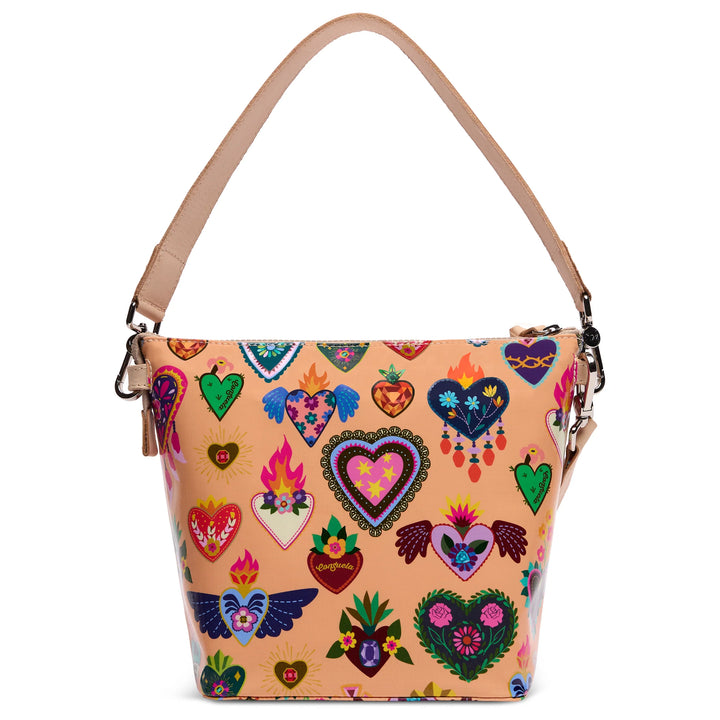 Consuela | Peach Wedge Bag