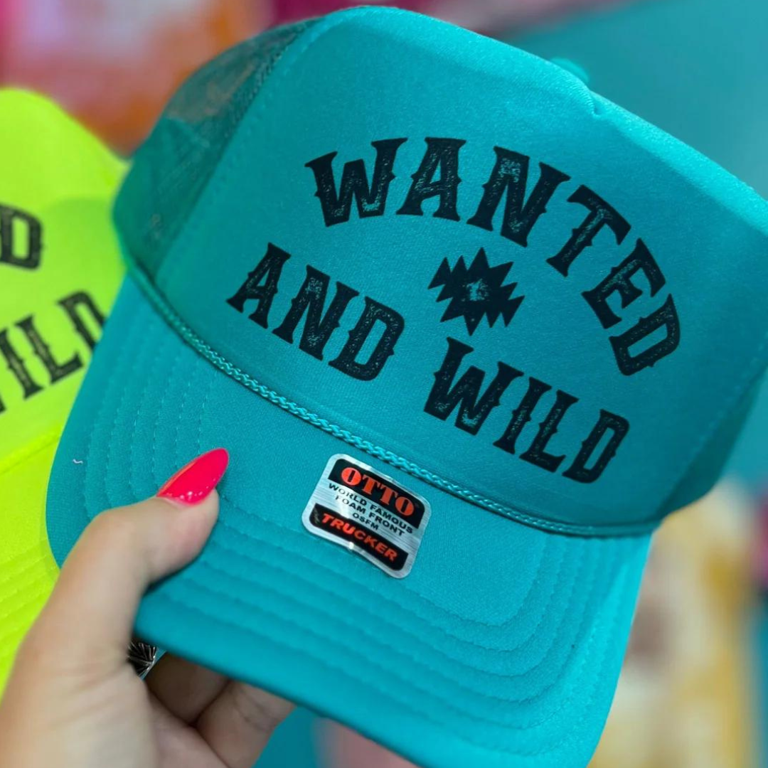 Online Exclusive | Wanted and Wild Trucker Cap in Jade Blue