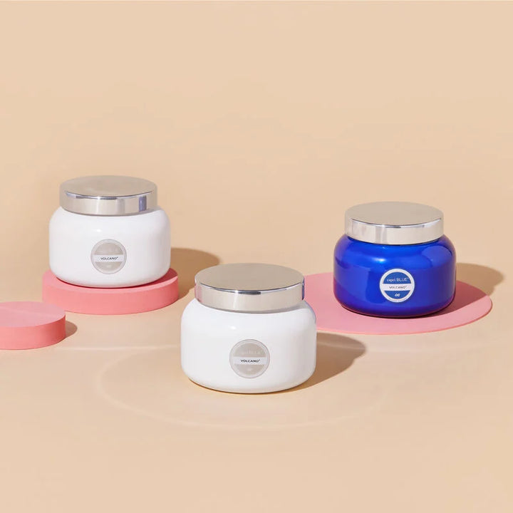 Capri Blue | 28 oz. Jar Candle in White | Volcano - Giddy Up Glamour Boutique