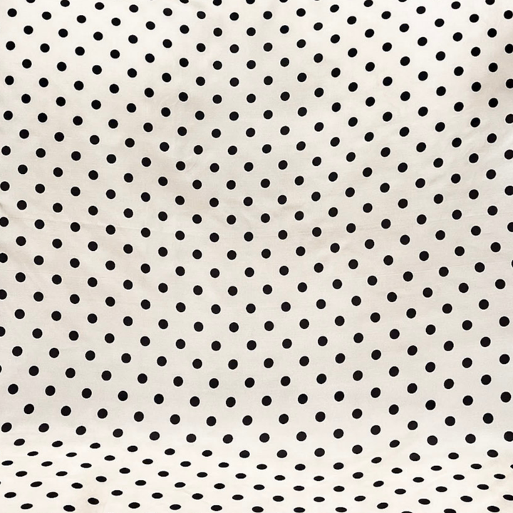 Wyoming Traders | Cowboy Polka Dot Silk Wild Rag Scarf in Ivory