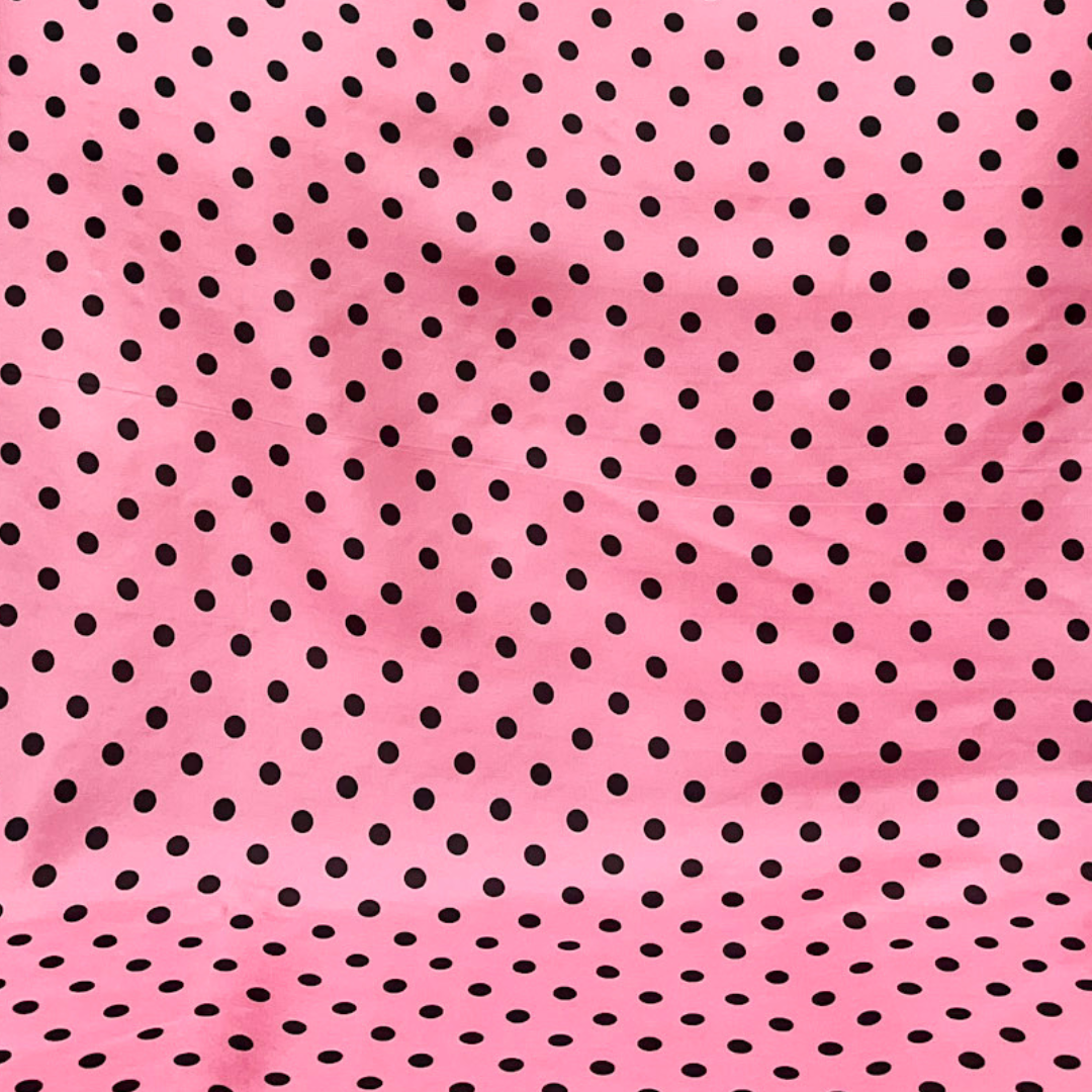 Wyoming Traders | Cowboy Polka Dot Silk Wild Rag Scarf in Pink