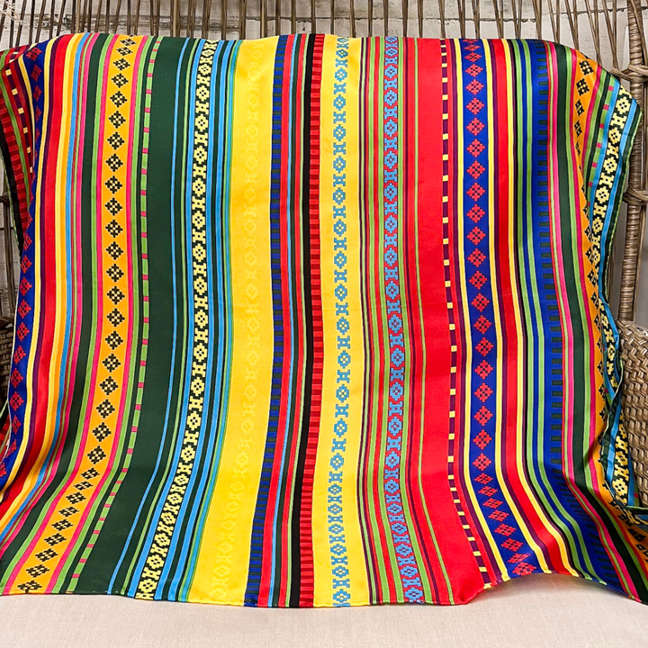 Wyoming Traders | Serape Southwest Silk Wild Rag Scarf in Yellow Mix