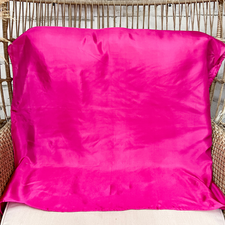 Wyoming Traders | Solid Silk Wild Rag Scarf in Fuchsia Pink