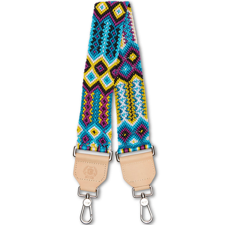 Consuela | Blueberry Wide Woven Shoulder Strap