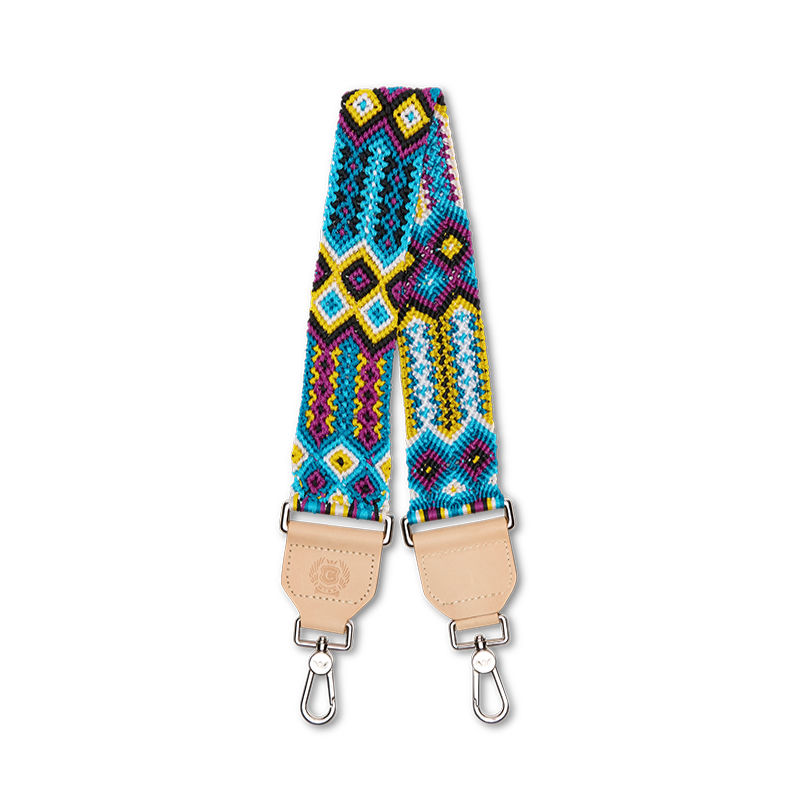 Consuela | Blueberry Wide Woven Shoulder Strap