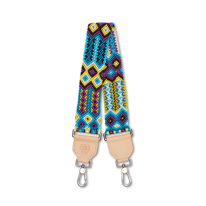 Consuela | Blueberry Wide Woven Shoulder Strap