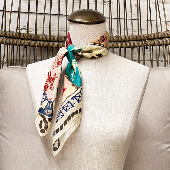 XOXO Art &amp; Co | Camp Blanket Shorty Wild Rag Scarf in Ivory