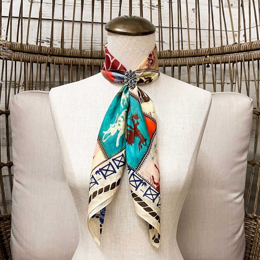 XOXO Art &amp; Co | Camp Blanket Shorty Wild Rag Scarf in Ivory