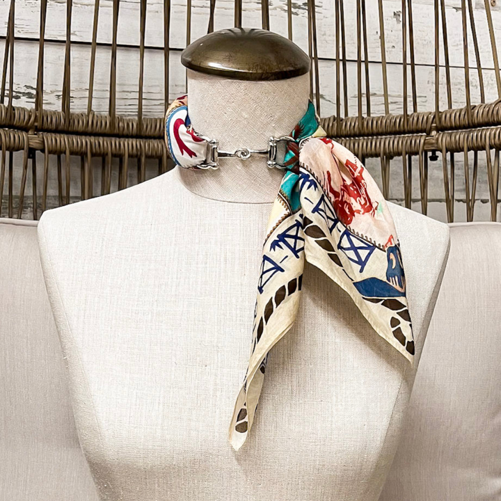XOXO Art &amp; Co | Camp Blanket Shorty Wild Rag Scarf in Ivory