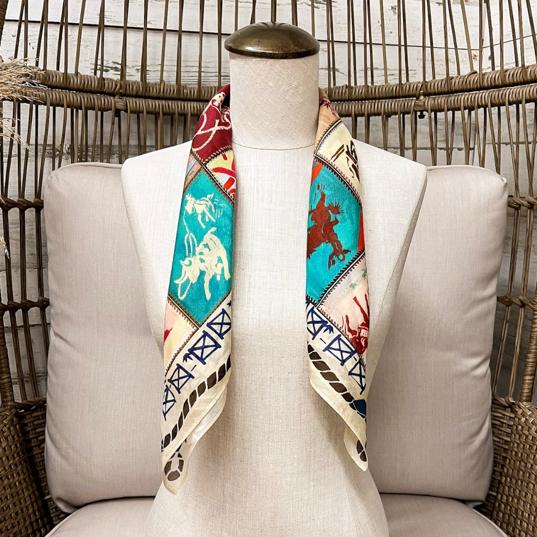XOXO Art &amp; Co | Camp Blanket Shorty Wild Rag Scarf in Ivory