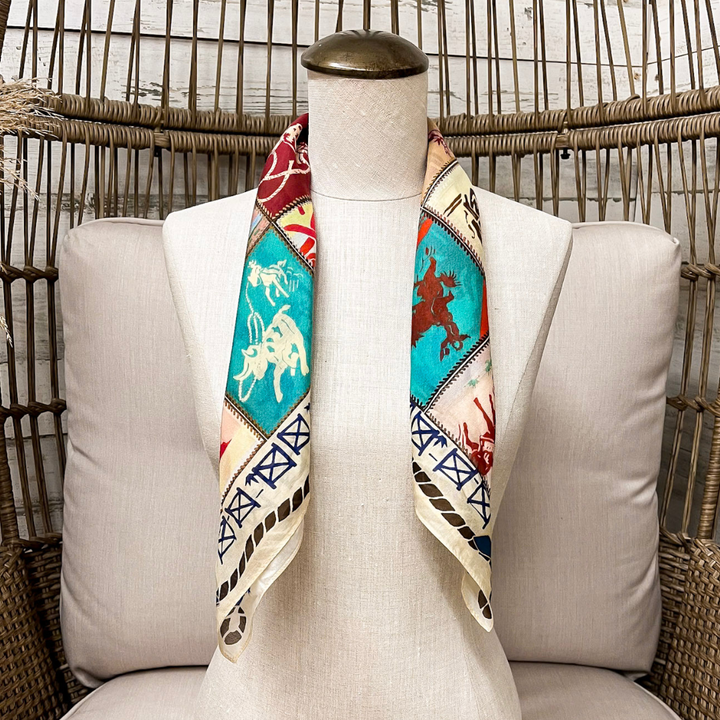 XOXO Art &amp; Co | Camp Blanket Shorty Wild Rag Scarf in Ivory