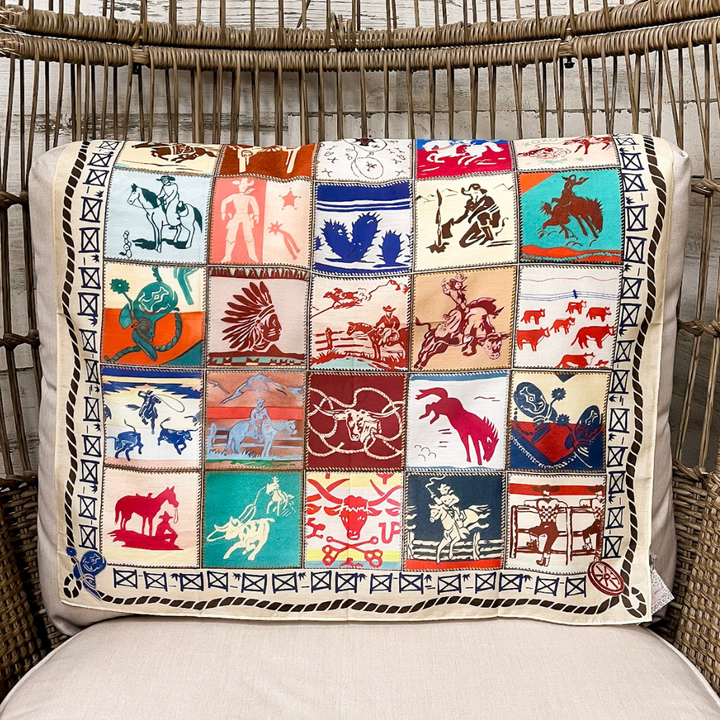 XOXO Art &amp; Co | Camp Blanket Shorty Wild Rag Scarf in Ivory