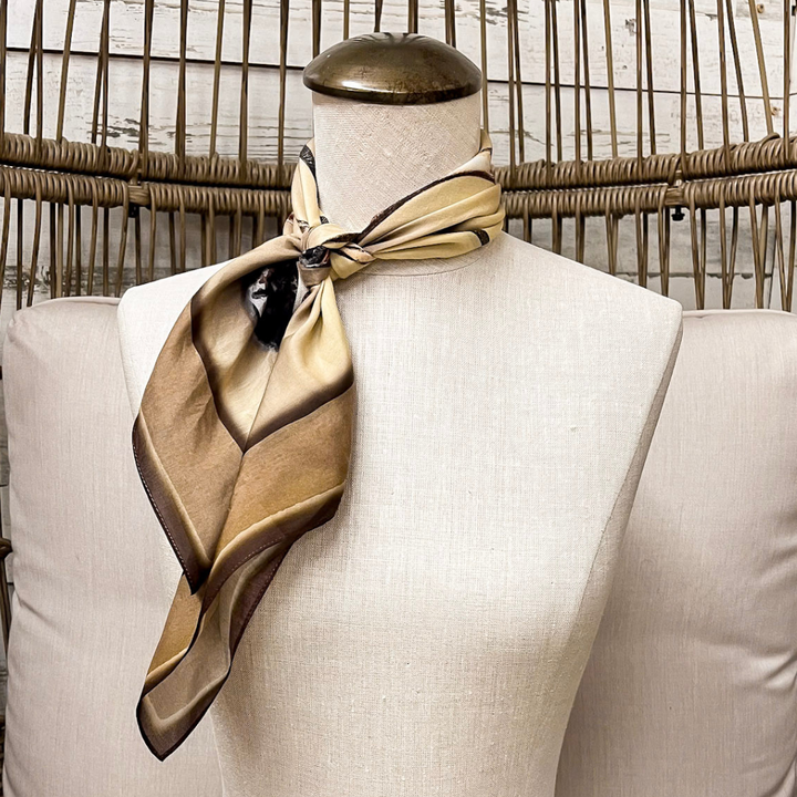 XOXO Art &amp; Co | Cattle Guard Shorty Wild Rag Scarf in Brown