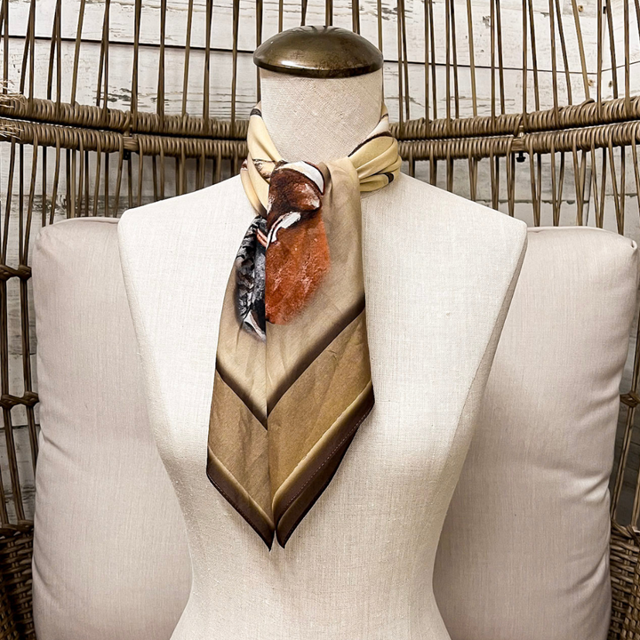XOXO Art &amp; Co | Cattle Guard Shorty Wild Rag Scarf in Brown