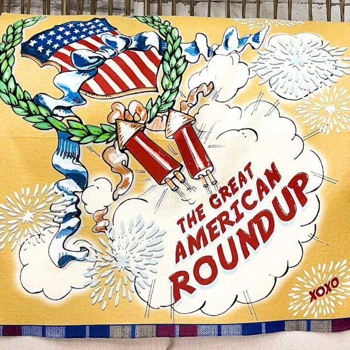 XOXO Art & Co | Great American Roundup Bandana Scarf in Cream