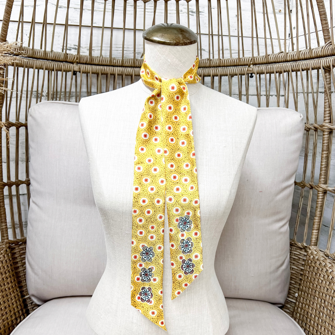 XOXO Art &amp; Co | Honeysuckle Print Twilly Scarf in Mulitcolor