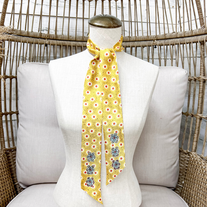 XOXO Art &amp; Co | Honeysuckle Print Twilly Scarf in Mulitcolor