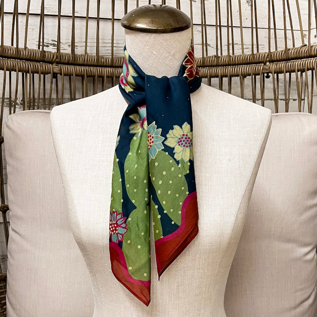 XOXO Art &amp; Co | Stars at Night Shorty Wild Rag Scarf in Navy Blue