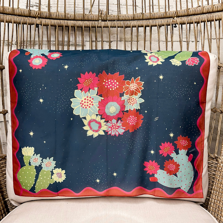 XOXO Art &amp; Co | Stars at Night Shorty Wild Rag Scarf in Navy Blue