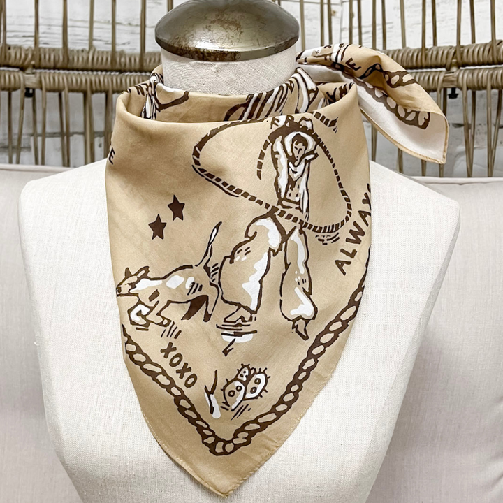 XOXO Art & Co | Code of the West Bandana Scarf