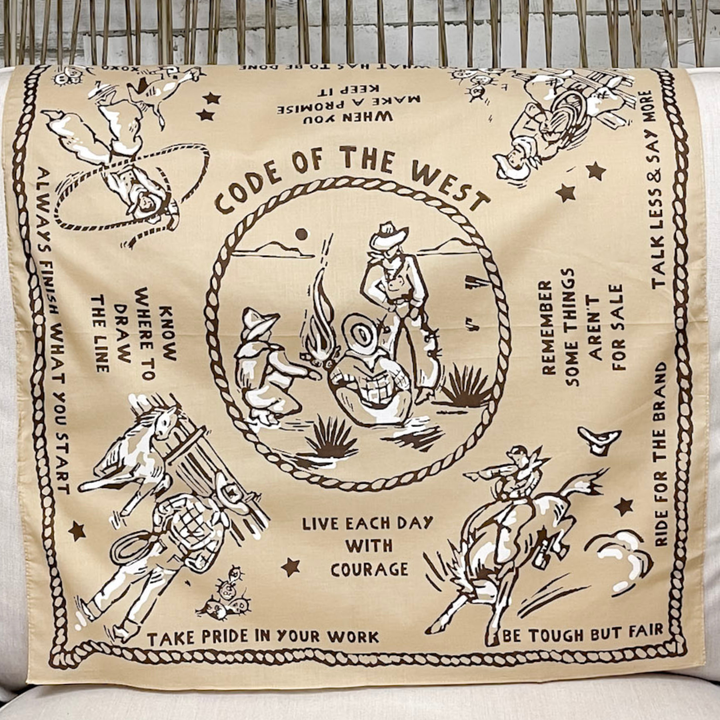 XOXO Art & Co | Code of the West Bandana Scarf