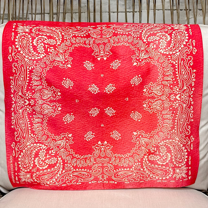 XOXO Art & Co | Red Bandana Scarf