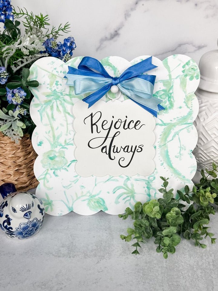 The Round Top Collection | Mini Gallery Art Scallop Rejoice Always