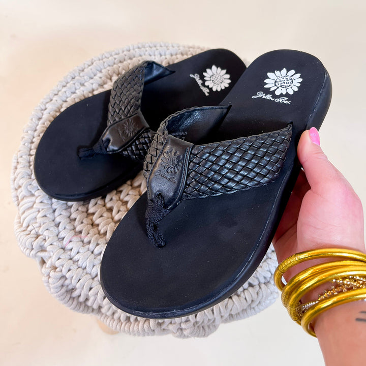 Yellow Box | Gamma Sandal in Black