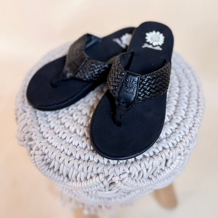 Yellow Box | Gamma Sandal in Black